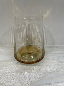 Set of 6 Highball glass with gold bottom