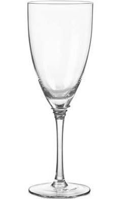 Set of 4 wine Glasses with Silver ring on stem