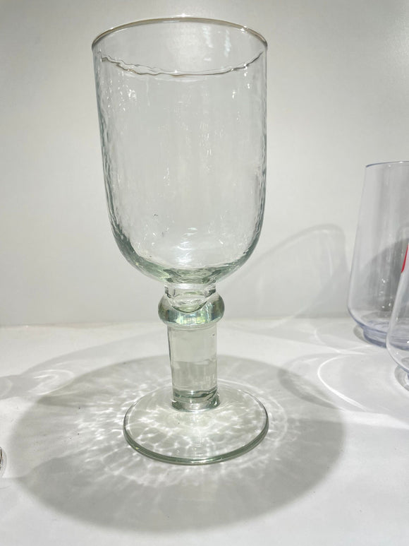 Set of 6 glass with thick stem
