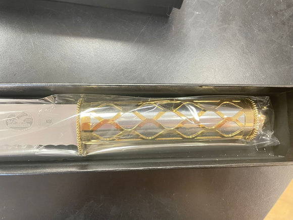 Victorinox challah knife with gold accent  #8