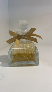 Sparkly gold White flower  reed diffuser - 150 ml