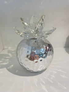 Hammered reed diffuser with Crystal top