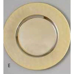 Set of 4 plain gold charger #115