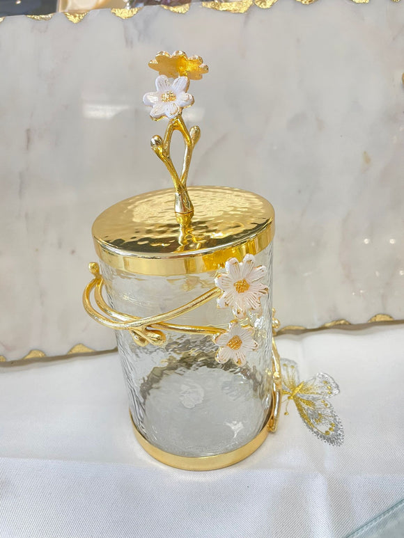 Medium cherry blossom canister # 714