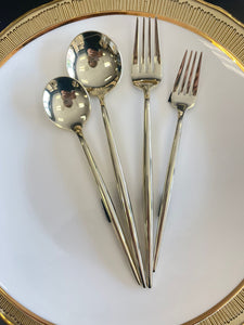 20 piece set 18/10 full gold - #246
