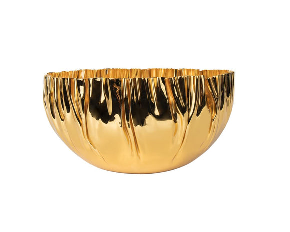 Gold Stainless steel salad bowl #0047
