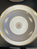 Set of 4 Narrow rim dinner plates