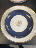 Set of 4 Narrow rim dinner plates