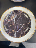 Set of 4 Narrow rim dinner plates