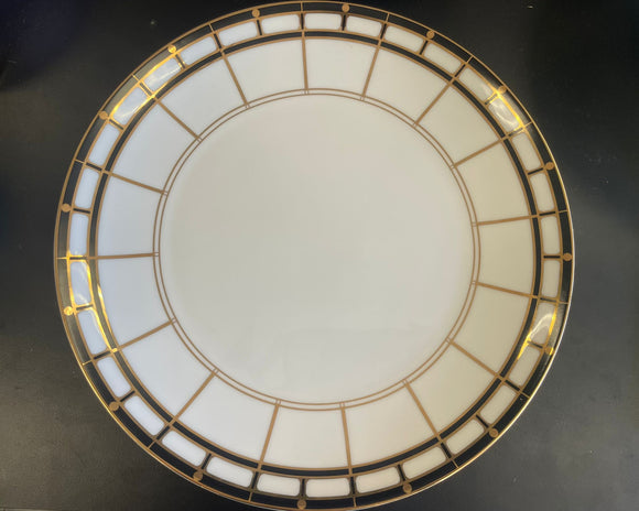 Set of 4 Black Izmir dinner plates