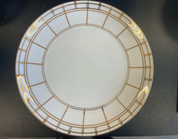 Set of 4 gold izmir dinner plates