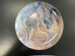 Set of 4 cloud salad plates