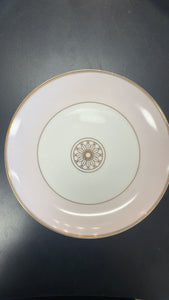 Set of 4 pink medallion salad plates