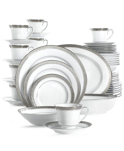 Crestwood Platinum 50 Piece Dinner Set